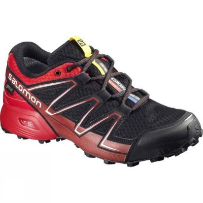 Zapatillas Running Salomon Speedcross Vario GTX Hombre - Negras / Rojas - Chile EWC874095